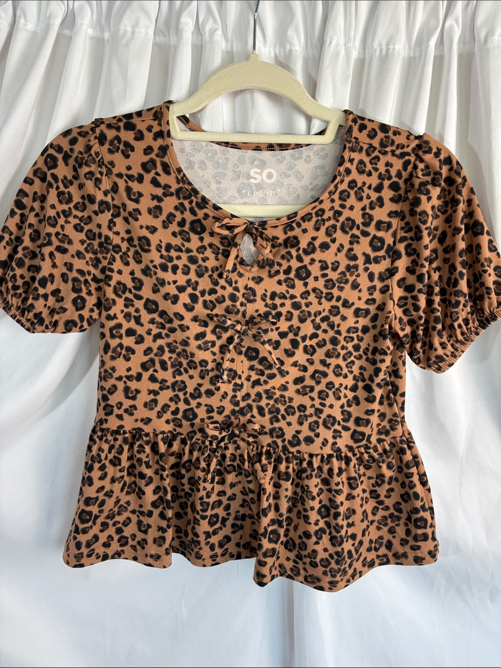 SO Girls’ Leopard Top
